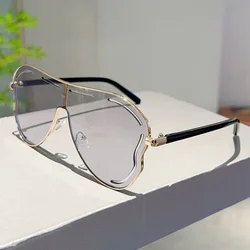 Trendy Women's Oversized Gradient Fashion Sunglasses - UV400 Protection (C7)