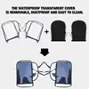 Motorcycle Scooter Handlebar Protective Rain Cover Transparent Riding Muff Winter Thermal Gloves Winter Riding Handle Cover 5