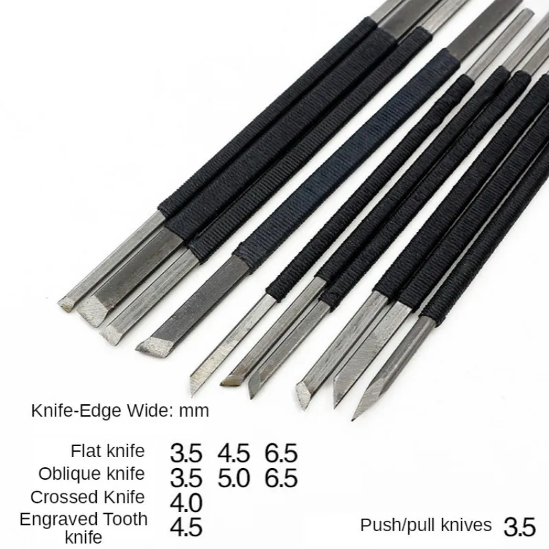 High-carbon Steel Stone Carving Knife Seal Engraving Knife Sculpture Stone Chisel Wood Carving Tools Set 10Pcs cutting knife wood carving knives wood carving blades carving tool