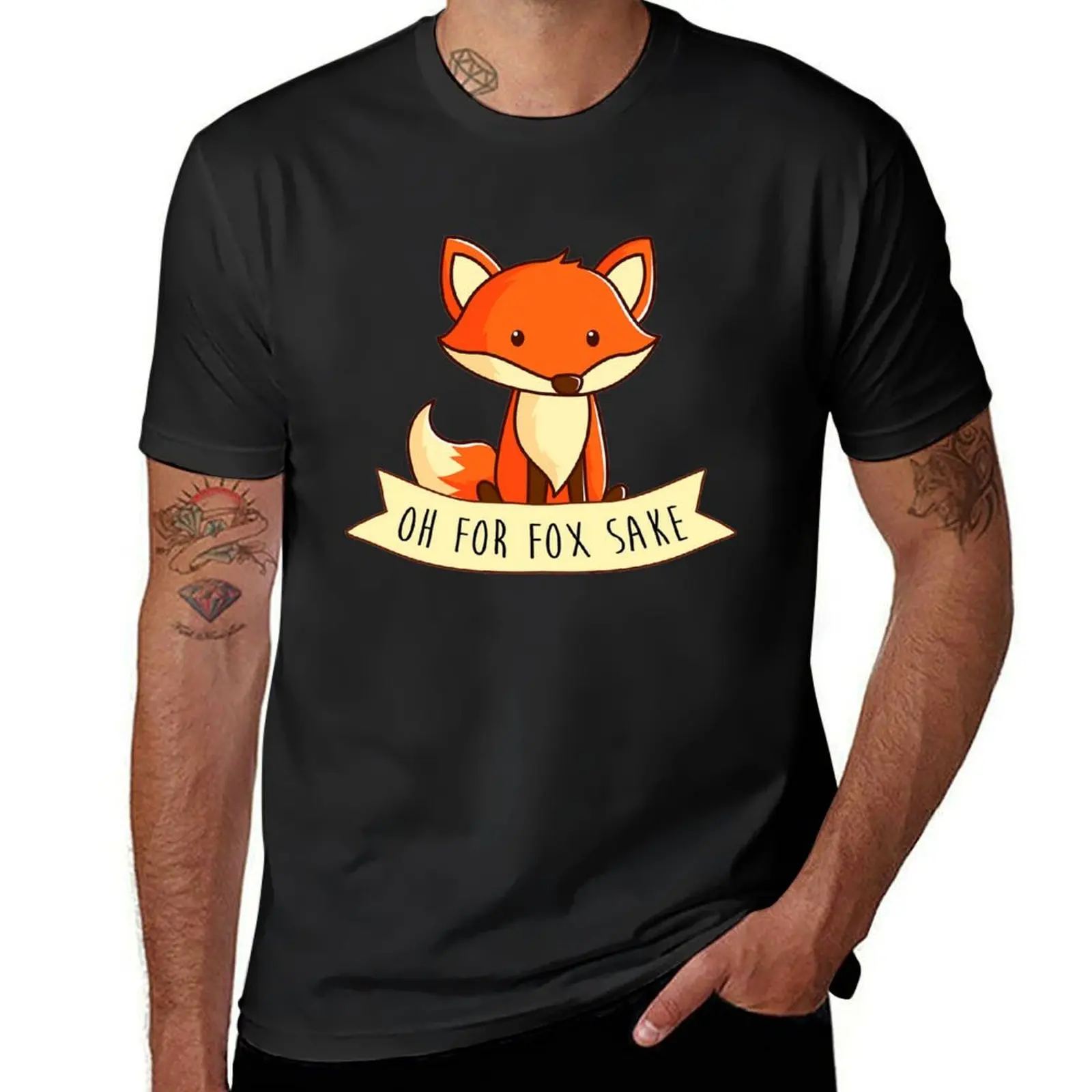 

OH FOR FOX SAKE T-shirt summer clothes oversized boys whites tops men graphic t shirts