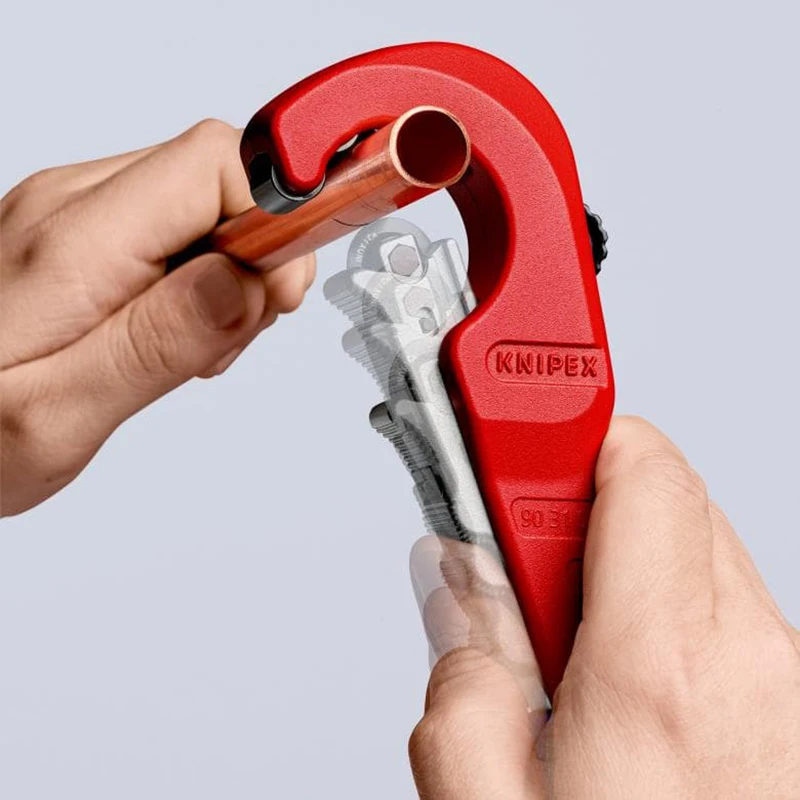 KNIPEX 90 31 02 SB TubiX 파이프 커터 180mm 퀵 락 구리 황동 스테인리스 스틸 커터 6 - 35mm (셀프 서비스 카드/블리스터 포장)