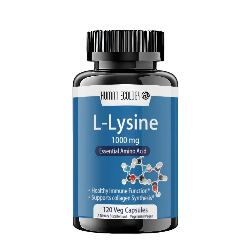 L-Lysine Tablets 1000mg 120 Enhance Absorption Assimilation Skin Lip Integrity Collagen Support