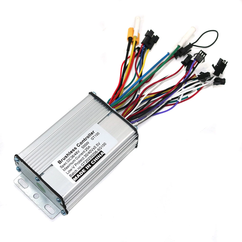 Description Picture 4 of itemSix Mosfet 36V/48V/52V/60V 500W 25A BLDC Electric Ccooter Controller and GT-100 LCD Display One Set For Electric Scooter