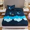 1 piece of bed sheet for bedroom 100%Polyeste Elastic Band Around bedding Fitted Sheet Only (excluding pillowcases) 1