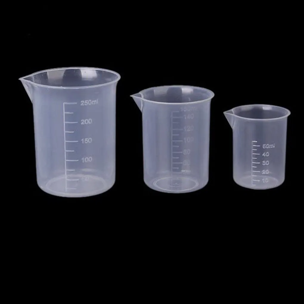 

3pcs Measuring Cup 250/500/1000ML Plastic Measuring Cup Capacity Clear Measuring Jug Set Stackable Food-Grade Clear Cup for
