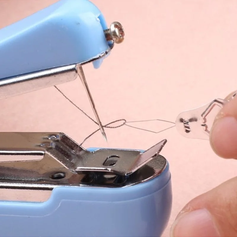 Máquina de coser Manual portátil para ropa, telas, vestidos