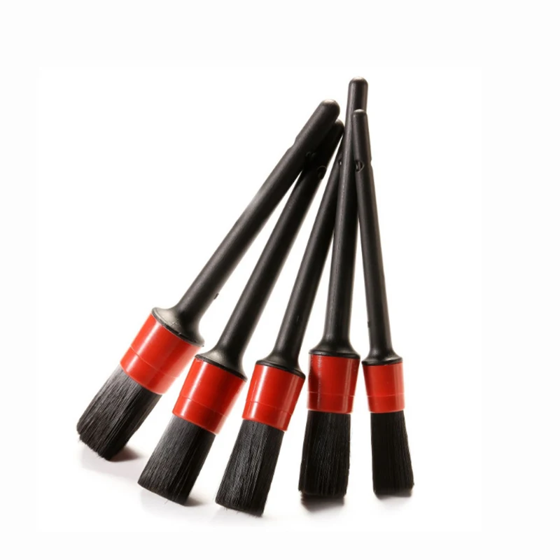 5pcs Detailing Brush Set Car Brushes Car Detailing Brush For Car Cleaning Detailing Brush Dashboard Air Outlet Wheel Brush 4