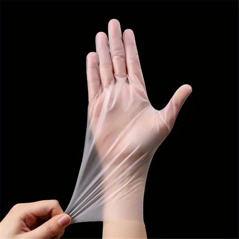60PCS Disposable TPE Gloves Powder Free And Latex Free Suitable For Kitchen Bathroom Cleaning
