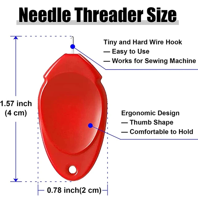  20Pcs Needle Threaders Hand Machine Sewing Tool Automatic  Needle Threader Self-Thread Guide Quick Needle Threading for Sewing  Crafting, Knitting Craft