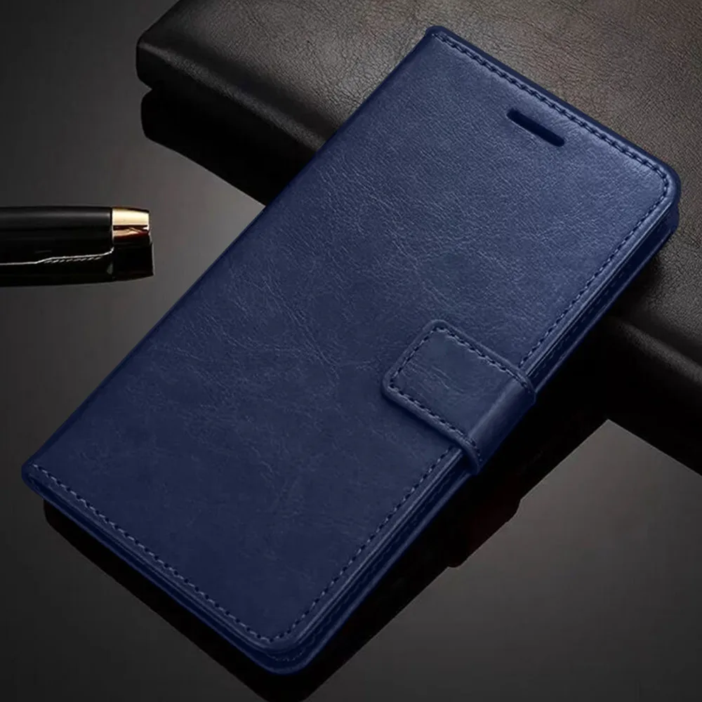 Leather Magnetic Flip Stand Cover - Shockproof Card Wallet Book Coque