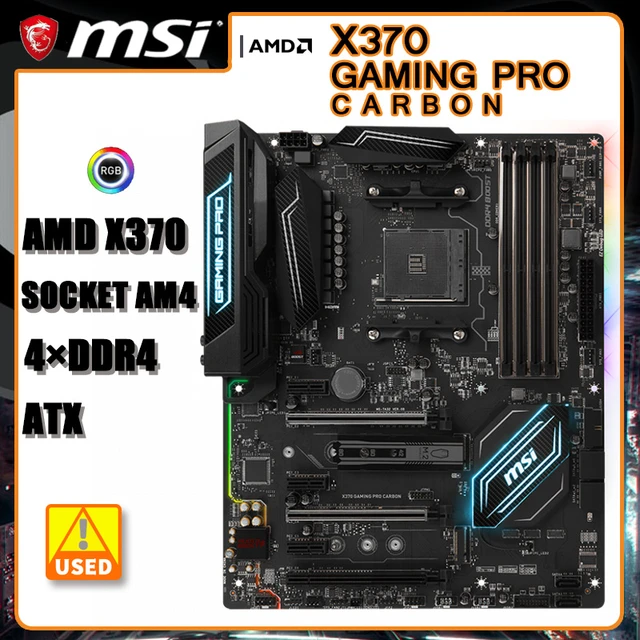 Am4 Motherbaord Msi X370 Gaming Pro Carbon Ddr4 128gb Amd X370 Sata Iii M.2 Pci-e 3.0 For Ryzen 5 5500 Cpus - Motherboards - AliExpress