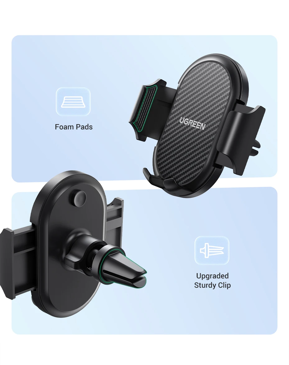 car mount phone holder UGREEN Car Phone Holder For iPhone 12 13 Pro Xiaomi Samsung Huawei Air Vent Car Phone Stand Cellphone Support Mobile Phone Stand mobile phone stand for desk