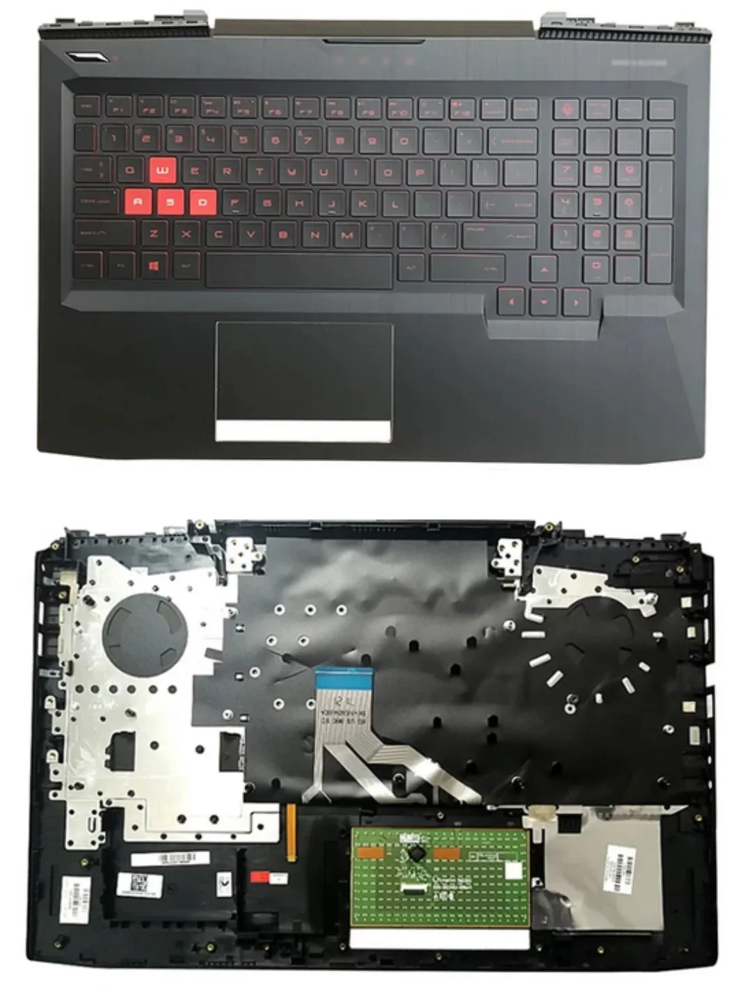 

MEIARROW New/Orig For HP OMEN 3 15-CE 15-CE002TX TPN-Q194 Palmrest US keyboard Upper Case Upper cover Backlight Touchpad