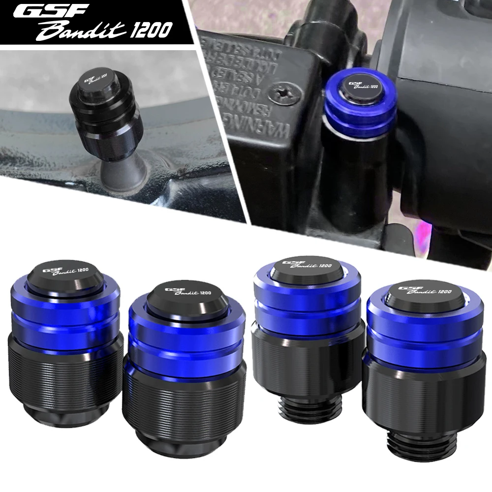 

Motorcycle Rearview Mirror Plug Hole Screw Cap & Tire Valve Stem Caps Cover For Suzuki GSF1200BANDIT GSF1200 S Bandit 1996-2006