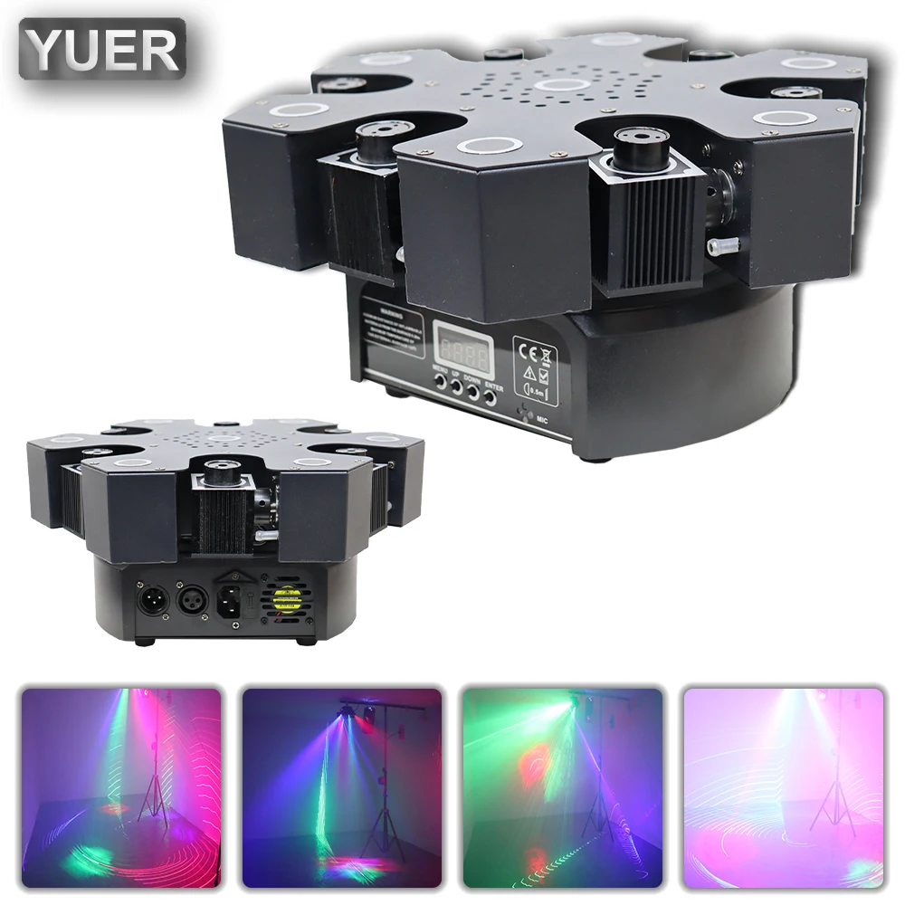 Lot de 4 spots 100W Lyre LED à Tête Mobile dmx512 RGBW LED DJ Spot Beam