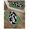 For UNO Card Rug, Funky Aesthetic Throw Area Rugs Non Slip Washable, Modern Abstract Cute Unique Bathroom Bedroom Rugs Durable 6