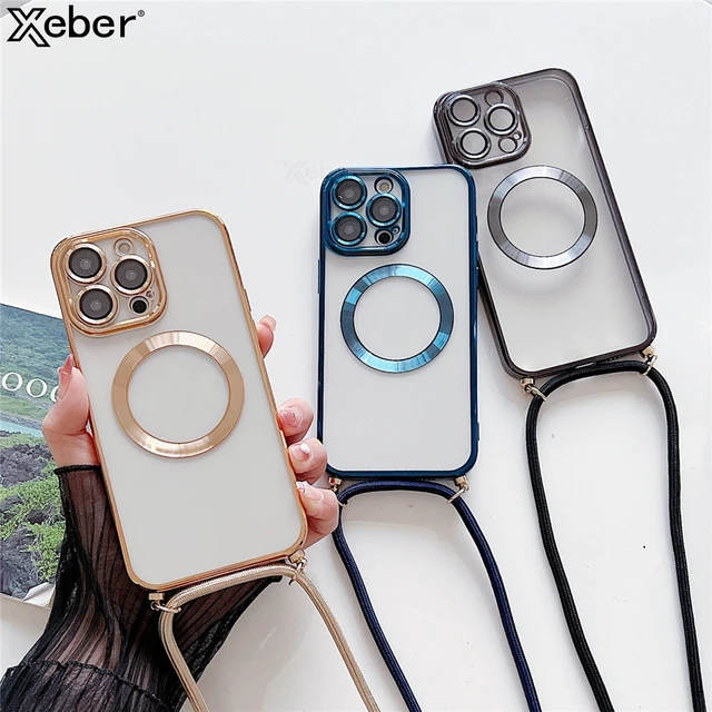 Transparent Crossbody Phone Case With Strap, Compatible With Iphone 15/ 15promax/15pro/15plus/11/13/12/14promax/11promax/12promax/13promax/13pro, Full  Protective Soft Cover