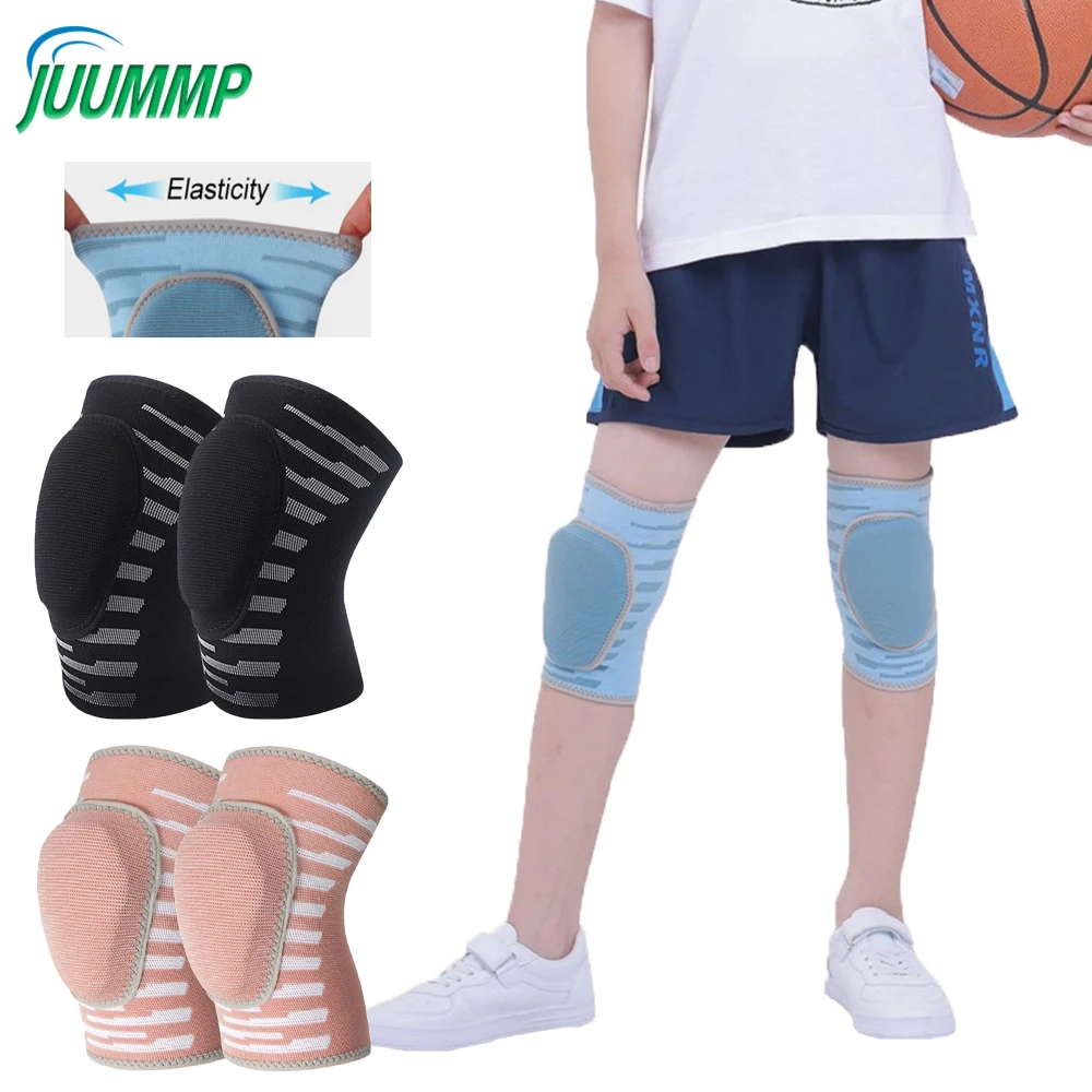 

1Pair Protective Sponge Knee Pads For Volleyball, Soft Breathable Knee Support Knee Brace For Kids Sports Dance Football Skating