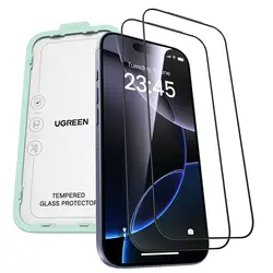 UGREEN Premium 3D Tempered Glass Screen Protector Duo Pack (For iPhone 17 Pro)