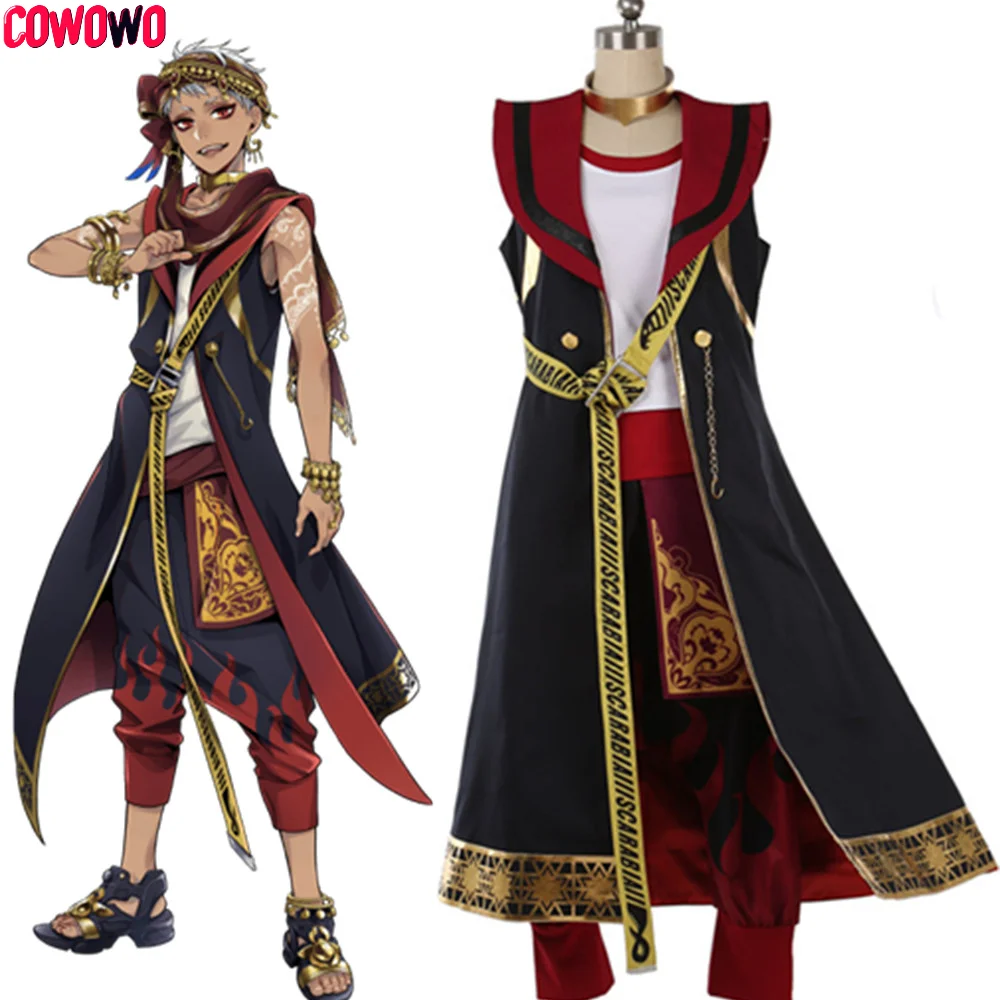 Cowowo Game Twisted-Wonderland Scarabia Kalim Uniform Cosplay Costume Cos Game Anime Party Uniform Hallowen Play Role Clothes