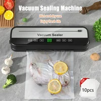 Kitchen Food Vacuum Sealer Machine Built in Cutter Smart Touch  Vacuum Sealing Packaging Machine vacuum tools with sealed bags 1