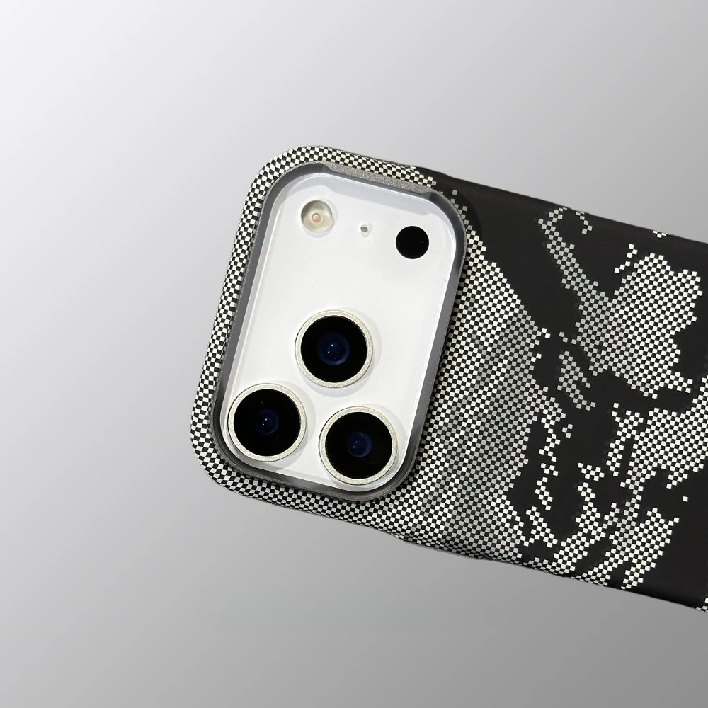 Abstract Mountains and Rivers Magnetic Phone Case - Full Ring Hard PC Back Cover with Camera Lens Protection