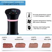 110V 1100W Sous Vide Cooker Immersion Circulators Precision Cooker Temp & Time Digital LED Display IPX7 Waterproof Vacuum Cooker 2