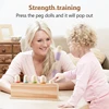 Baby Toys  Wooden Little Man Toy  Color Recognition Toy  Wooden Little Jumping Toy  Hand And Foot Coordination Toy Baby Gifts 2