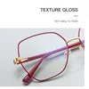 VICKY Fashion Women Cat Eye Myopia Prescription Glasses Hyperopia Reading Anti Blue Light Metal Optical Eyeglasses Frame PFD3076 6
