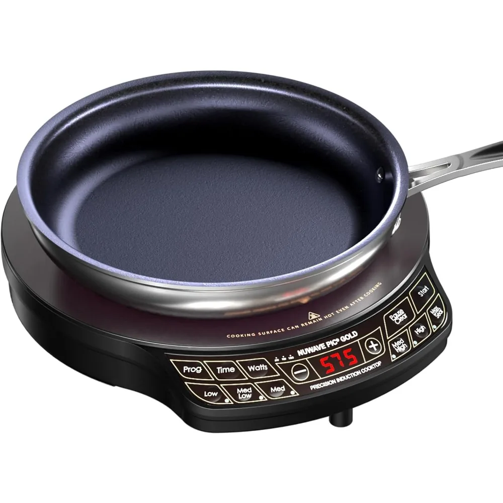 Precision Induction Cooktop, Portable, Powerful with Large 8&rdquo; Heating Coil,100&deg;F to 575&deg;F, 3 Wattage Settings