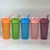 600ml Protein Shaker Bottle Protein Powder Shake Cup for Gym Ffitness Shaker Scale Portable Water Bottle Slushy Cup 3