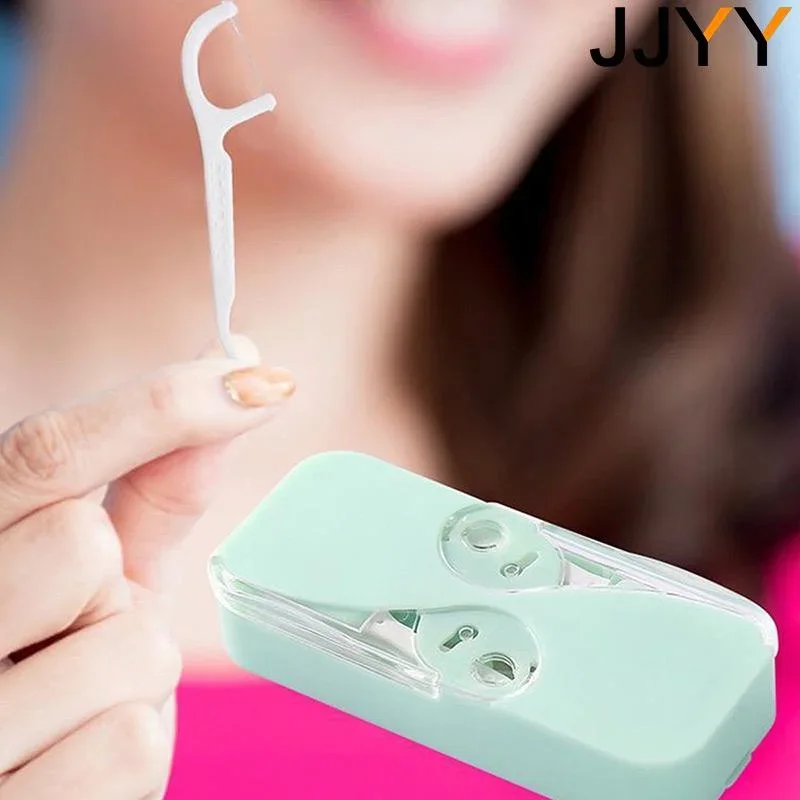 Dental Floss Dispenser Portable Case Automatic Picks Cases Teeth Cleaning Box Life Supplies