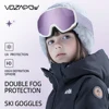 Vozapow Kids Ski Goggles Double Layer Impact Resistance Anti Fog Skiing Mask HD Snowboard Eyewear UV400 Children Snow Sunglasses 4