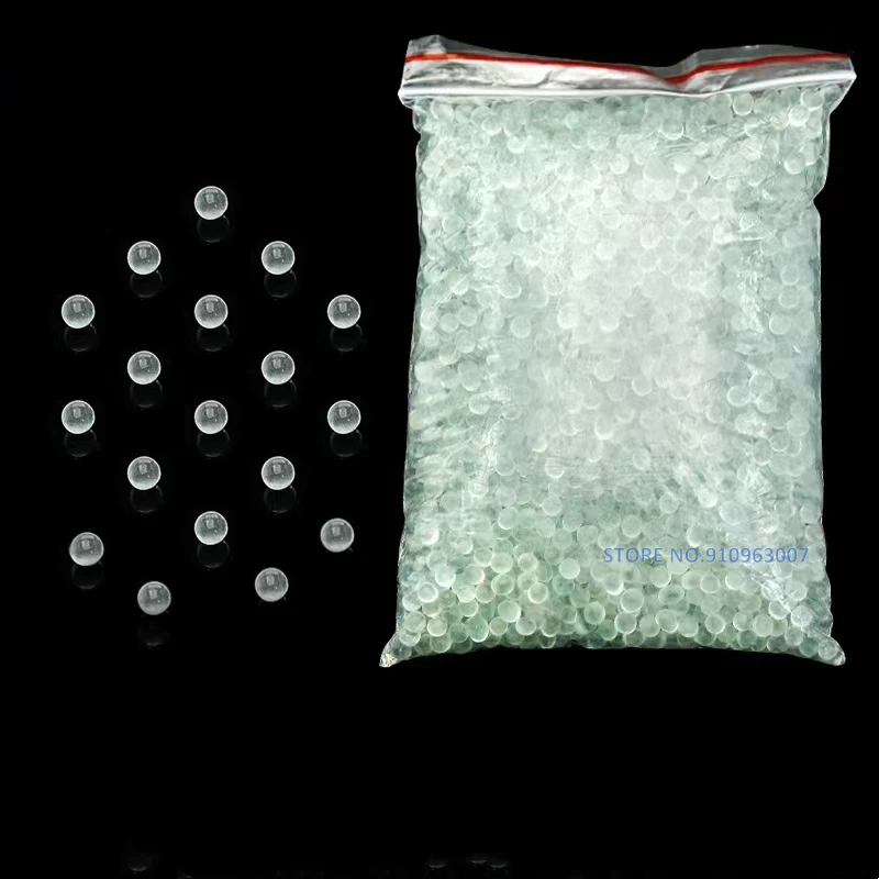 1000pcs/bag Glass Hoodle High Precision Laboratory Glass Beads Decorative Ball 1/2/3/4/5/6/7/8mm For Mechanical Bearing Slide