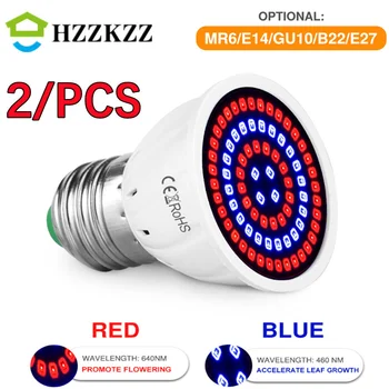 E27 LED 수경 재배 조명 B22, 피토 Led 성장 전구, MR16, 전체 스펙트럼, 220V, UV 램프, E14 꽃 모종, Fitolamp GU10