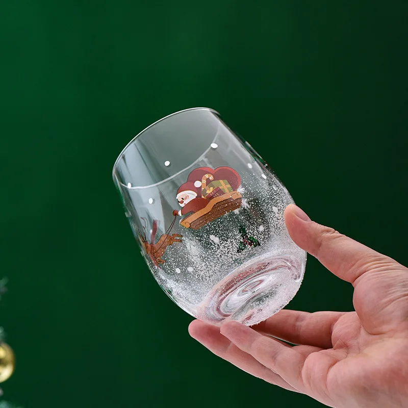 Christmas Red Wine Glasses 4