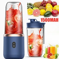 Mixeur Électrique Portable 6 Lames, Rechargeable USB avec 2 Tasses, Idéal pour Jus Frais et Smoothies, Parfait pour Usage Personnel et Voyage 1