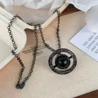 3D Black Saturn Waist Chain | Light Luxury Body Jewelry for Women's Waist Decor 4