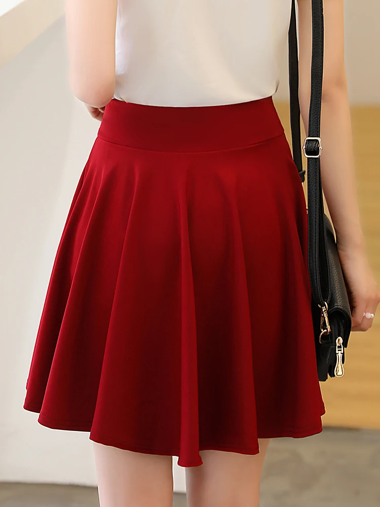 2023 Summer Fashion Shorts Skirts Womens School Korean Style Red Black Mini Aesthetic Pleated High Waist Skirt Female - Image 4