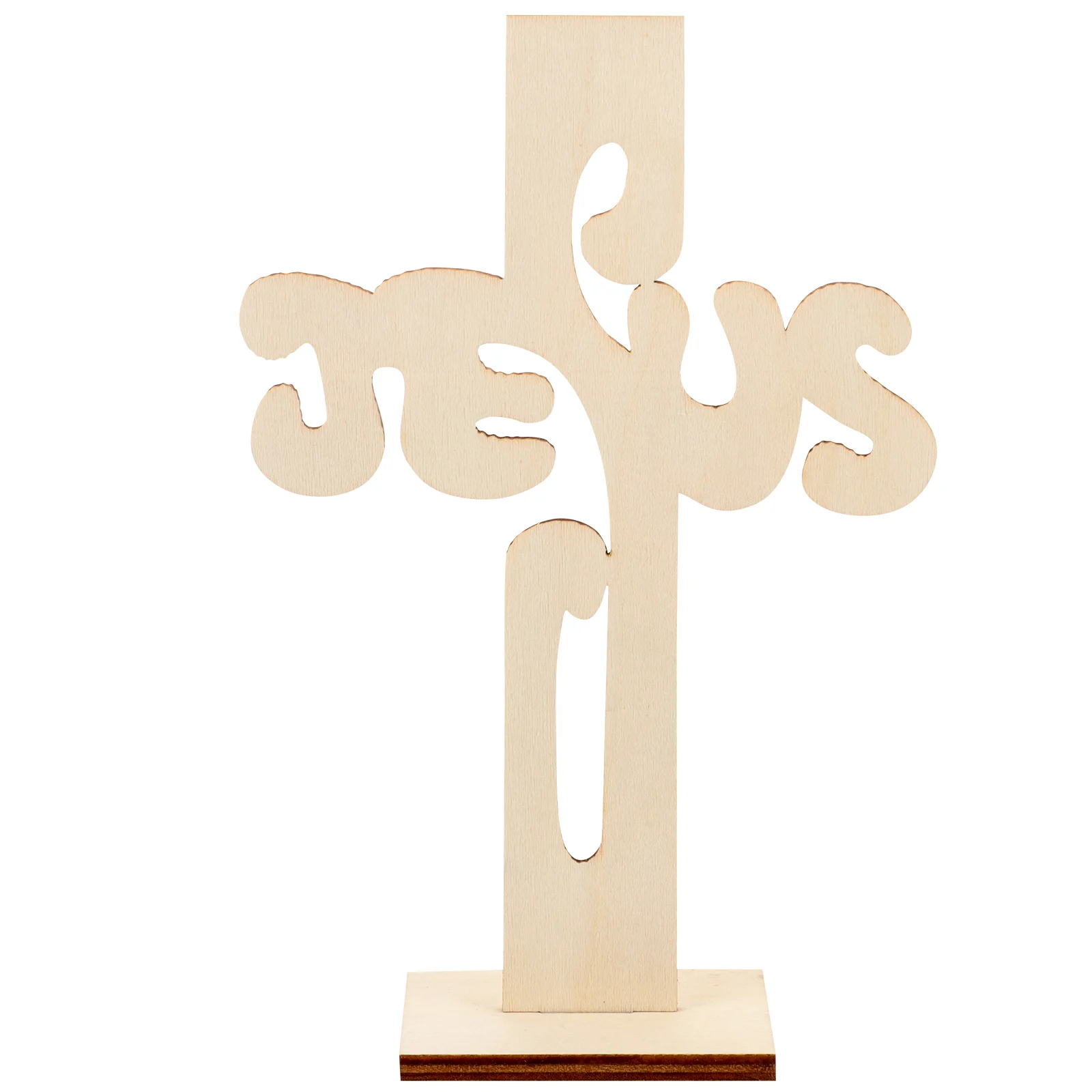 

Wooden Cross Garniture Wooden Cross Decor Cross Figurine Decorative Cross Craft