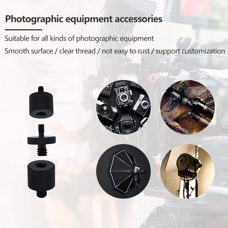 Camera Screw Mount 1/4 To M4 M5 M6 M8 M10 Inch Projector Bracket Adapter Photography Accessories For Dslr Camera Tripod Ballhead Conversion Screw