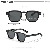 Lunettes de soleil carrées classiques CATERSIDE pour hommes, monture avec insert central, lunettes de soleil de luxe pour femmes, idéales pour les voyages, la plage, les fêtes, les festivals, cadeaux 5