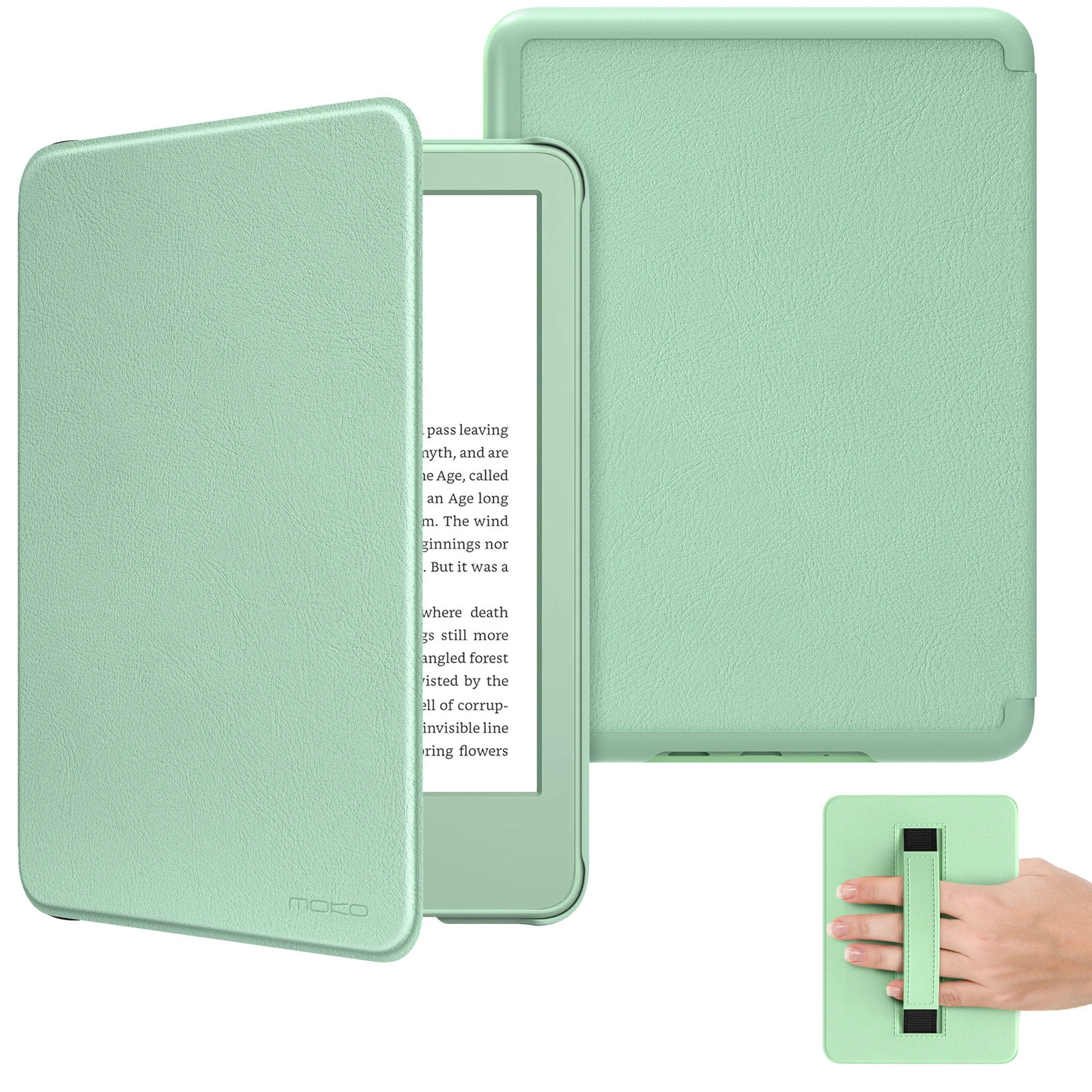 Lightweight Shell Cover with Hand Strap and Auto Wake/Sleep