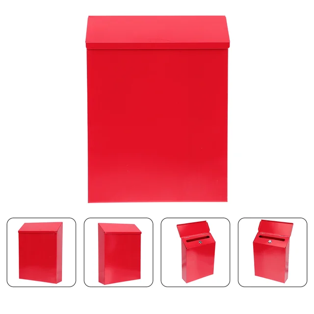 Box Postafiók Fali Oszlop Csepp Tároló Levél Kulcs Vintage Mail Panasz Biztonságos, Függő Kültéri Postafiókok Otthon