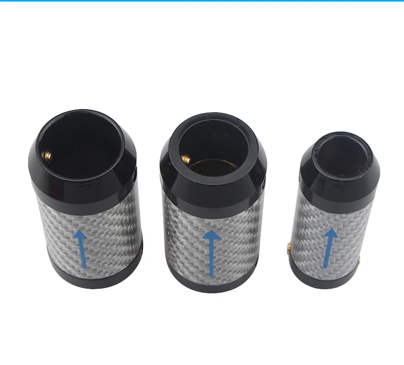 4Pcs hifi 탄소 섬유 바지 부팅 Y 분배기 스피커 오디오 케이블 와이어 바지