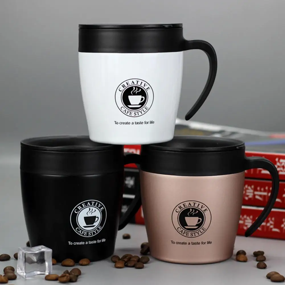 1 Set Practical Thermal Cup Easy To Clean Coffee Mug Wide Mouth Food