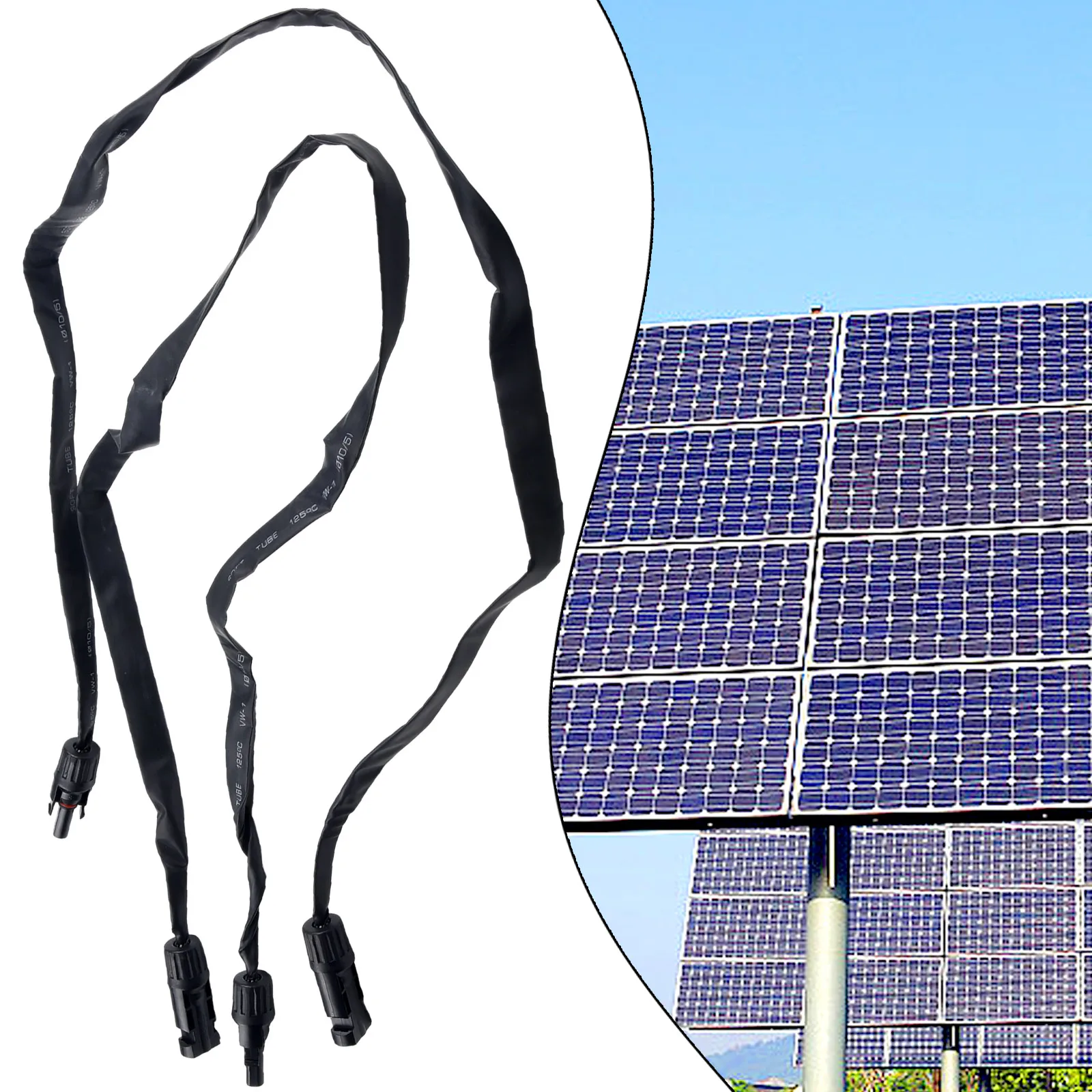 

2PCS PV Solar Cable Feedthroughs Flat Solar Panel Wiring Solar Panel WindowCable Solar Balcony Door Connection Line Coupler Powe