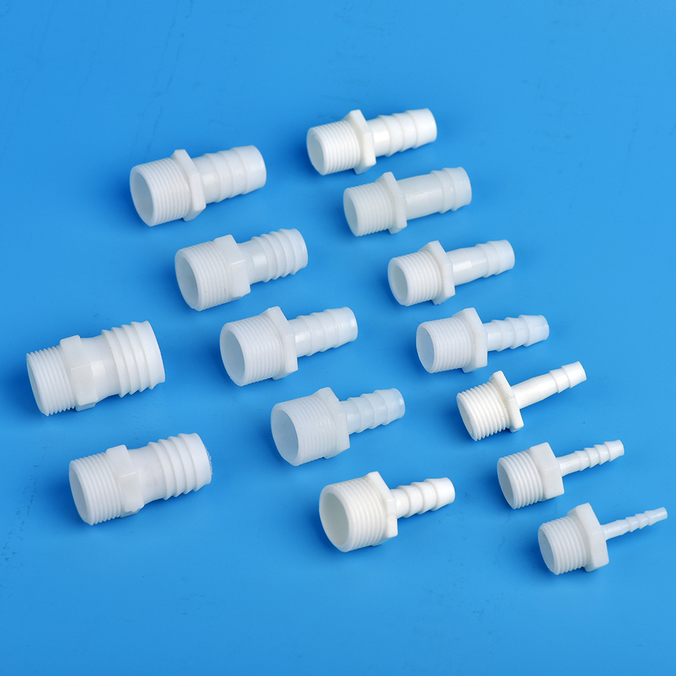 G1/2 3/4 Male Thread To To Barb 4/6/8/10/12/14/16/18/20mm Plastic Hose Connector Fittings Drip System Aquarium Pipe Coupler