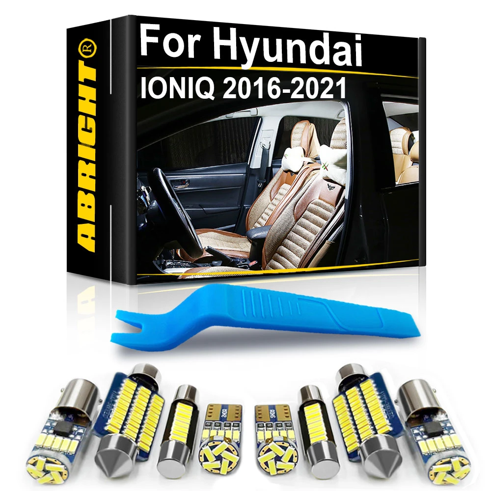 Car Interior Led Lights Canbus For Hyundai Ioniq Ioniq 5 Hybrid 2016