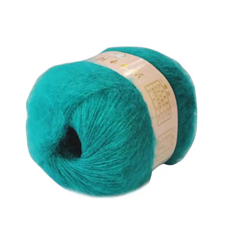 

Soft Mohair Cashmere Knitting Wool Yarn DIY Shawl Scarf Crochet Thread Supplies